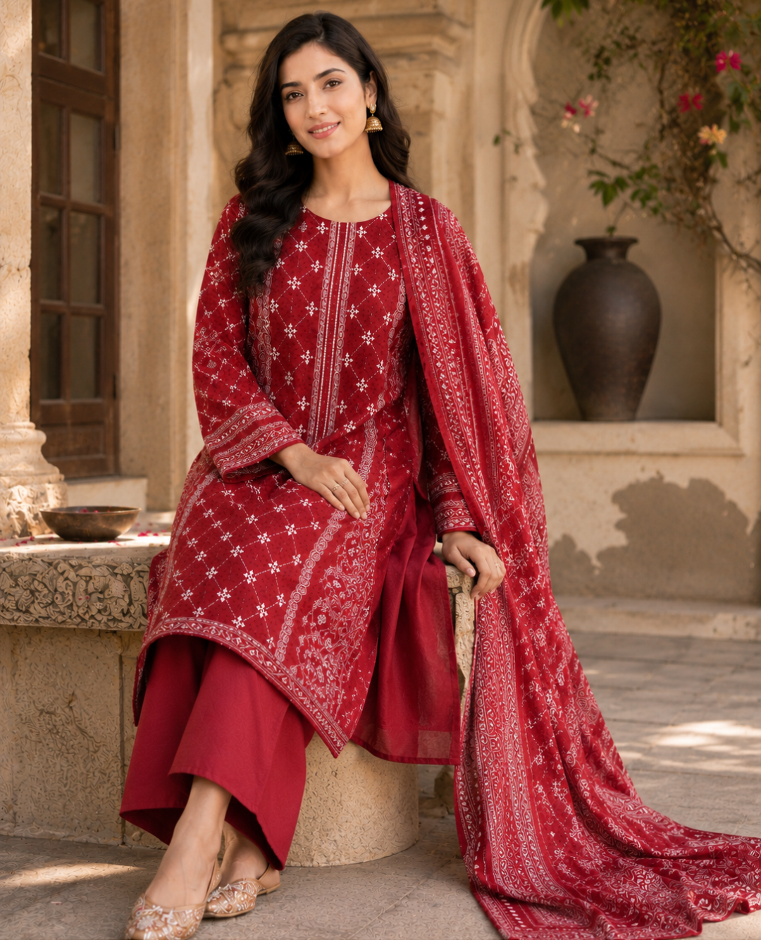 Printed Lawn Unstitched 3 Piece Suit