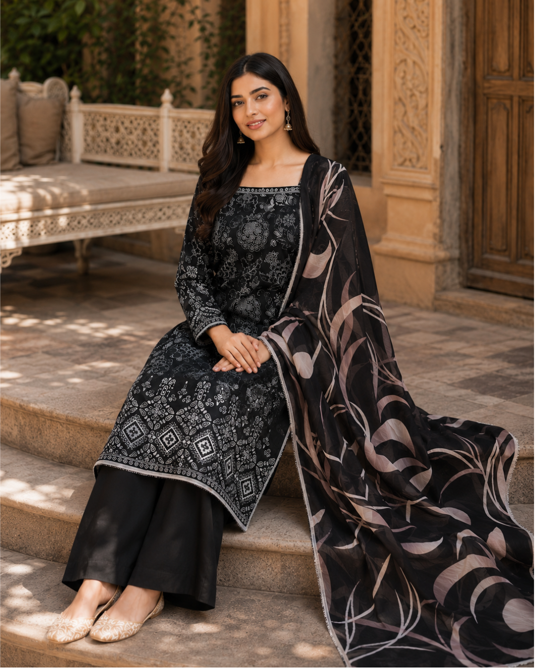 Printed Lawn Unstitched 3 Piece Suit