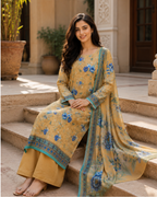 Printed Lawn Unstitched 3 Piece Suit