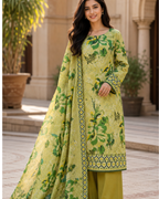 Printed Lawn Unstitched 3 Piece Suit